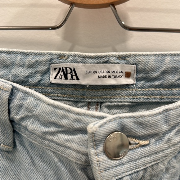 Zara slit denim midi skirt - Picture 3 of 4